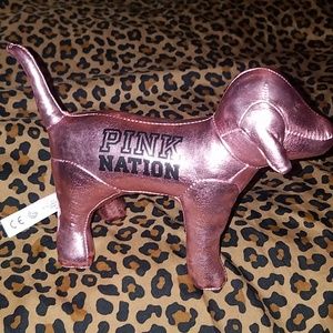 Pink nation dog plush
